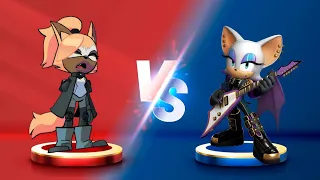 Sonic Dash - Whisper VS Rockstar Rouge _ Movie Sonic vs All Bosses Zazz Eggman