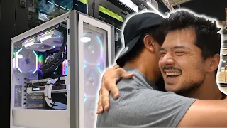 This was the LAST thing he expected during his trip to Micro Center!