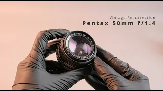 Restoration of old treasure vintage lens - Pentax SMC 50mm f/1.4