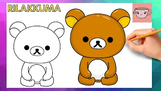 How To Draw Rilakkuma | Cute Bear | Easy Step By Step Drawing Tutorial