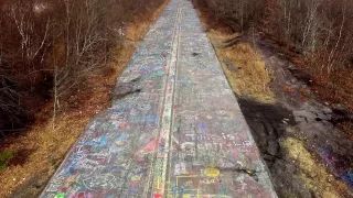 Centralia's "Graffiti Highway" - from my drone