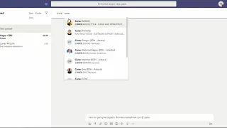 Microsoft Teams Sohbet Başlatma