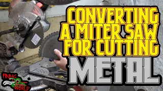 Converting a 18v Miter saw into a Metal Cutter  Easy as a blade? |  Tenryu Steel-Pro Stabilizer