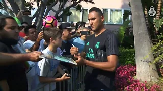 Jugadores del Real Madrid en  Los Angeles! Regalado autografos a FANS