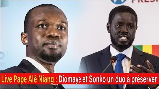Live Pape Alé Niang : Diomaye et Sonko un duo à préserver