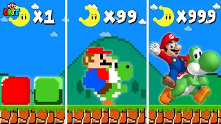 Super Mario Bros. but Mario and Yoshi gets Moons = MORE Realistic... | Game Animation