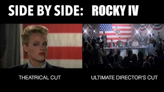 Rocky IV: Apollo vs. Drago Press Conference | Side by Side Comparison