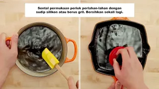 Cara Hilangkan Kesan Kotoran & Hangus Le Creuset