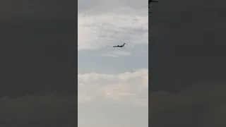 Взлет Ту-154 с военного аэродрома Белбек #крым
