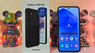 Samsung Galaxy A55 5G Awesome Navy Unboxing And First Look