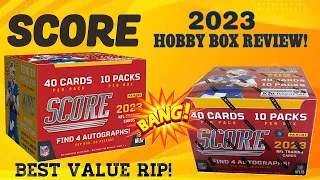 2023 Score Football Hobby Box - Reviewing The Best Value in Hobby with 4 Autos!