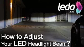 How to Aim and Adjust an LED Headlight Bulb Light  Beam