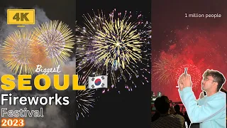 🇰🇷 Seoul biggest Firework Festival 2023 | 1 Million people | Pakistani in Korea🇵🇰🇰🇷