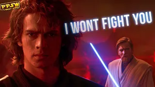 What If Anakin Skywalker Refused to Fight Obi Wan on Mustafar