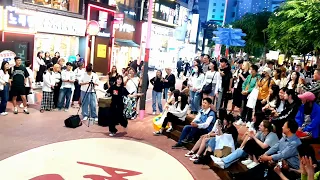 [STREET ARTIST] YU KAGAWA. INTERACTIVE HONGDAE BUSKING. 240523.