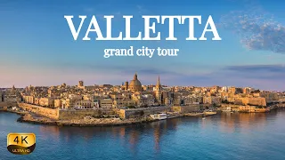 【4K】VALLETTA, Malta - Grand City Tour