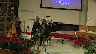 O Come O Come Emmanuel - Piano Guys adapted harp, cello, piano by Gretchen Chell Cover, harp.