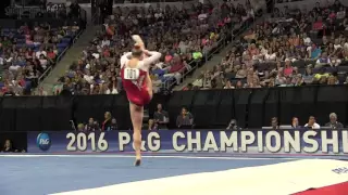 Alyssa Baumann - Floor Exercise - 2016 P&G Gymnastics Championships – Sr. Women Day 1