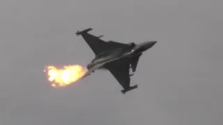 Hungarian air force saab gripen display royal international air tattoo 17/07/22