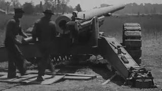 Post WW1 Artillery and Mortar Demonstration ca. 1919 Silent