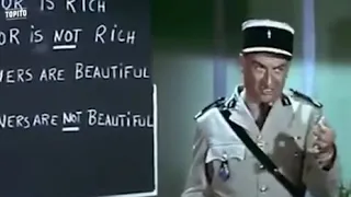 Quand Louis de Funès apprend l'anglais au président