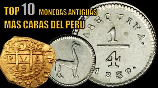 Top 10 Monedas antiguas mas caras de peru
