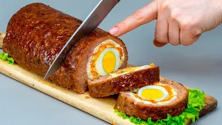 The star of the festive table! The best roulade made of minced meat