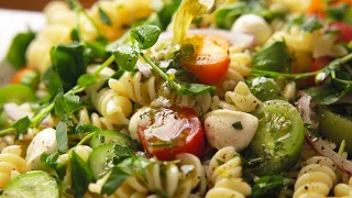 Easy Pasta Salad Recipe with Homemade Italian Dressing