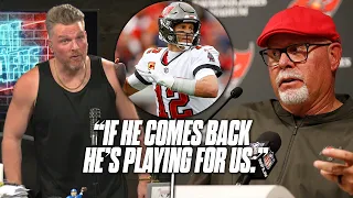 Bruce Arians Says He Won't Let Tom Brady Play For Another Team If He Unretires | Pat McAfee Reacts