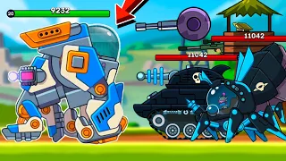 TANK KONG and NEW HP Indicators VS ALL BOSSES in EPIC JOURNEY - Hills of Steel. Games Tanks