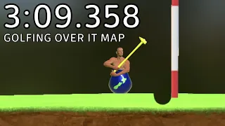 Getting Over It - Golfing Over It Map in 3:09.358