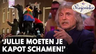 Johan spreekt rellende Marokkanen toe: 'Jullie moeten je kapot schamen!' | DE ORANJEWINTER