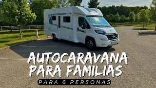 Autocaravana para FAMILIAS , perfecta para 4 personas , Pilote P696S