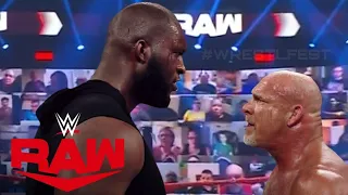 Omos Jordan Omogbehin Vs Goldberg - Monday night raw 2021