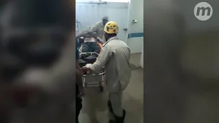 Imagens mostram Lázaro chegando com vida a hospital de Goiás