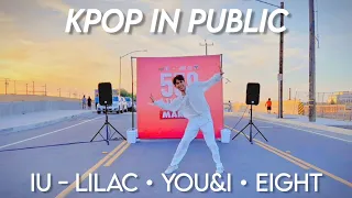 {KPOP IN PUBLIC 559 NIGHT MARKET} IU MIX {Lilac / You&I / Eight} Dance Cover