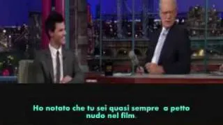 Taylor Lautner : David Letterman SUB ITA