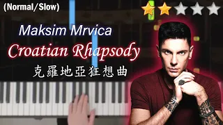 Croatian Rhapsody－Maksim Mrvica | EASY Piano Tutorial | Piano Cover