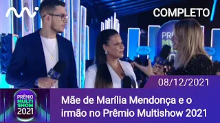 Mãe da Marília Mendonça e o irmão no Prêmio Multishow 2021