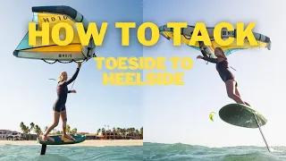 how to tack a wing: toeside to heelside