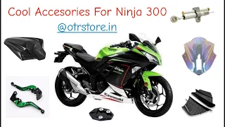 Kawasaki Ninja 300 with Some Cool Accessories @otrstore.in