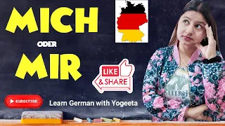 B1 - Lektion 15 | Reflexivpronomen |  Akkusativ and Dativ | mich oder mir| Learn German with Yogeeta