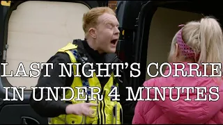 Last Night's Corrie in Under Four Minutes - 3 April 2023