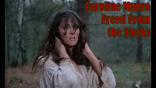 Caroline Munro Freed from the Stocks