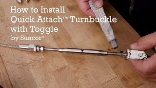 How to Easily Install a Turnbuckle on Wire Rope Without Special Tools!