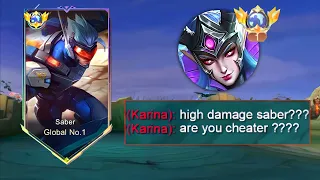 GOODBYE IMMUNE KARINA!! THIS NEW SABER HIGH DAMAGE BUILD IS INSANE 🔥