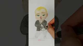 How To Draw: The Baby Boss Character ​#Shorts