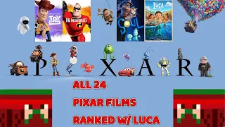 All 24 Pixar Films Ranked W/ Luca