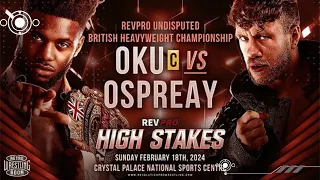 Will Ospreay vs Michael Oku / Rev Pro High Stakes 2024 Highlights / MOTY / 6 Star Match?