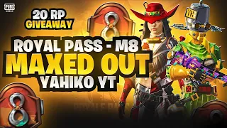 M8 ROYALE PASS MAXED PUBG MOBILE - MAXING OUT NEW M8 ROYAL PASS - M8 ROYAL PASS MAXOUT BGMI